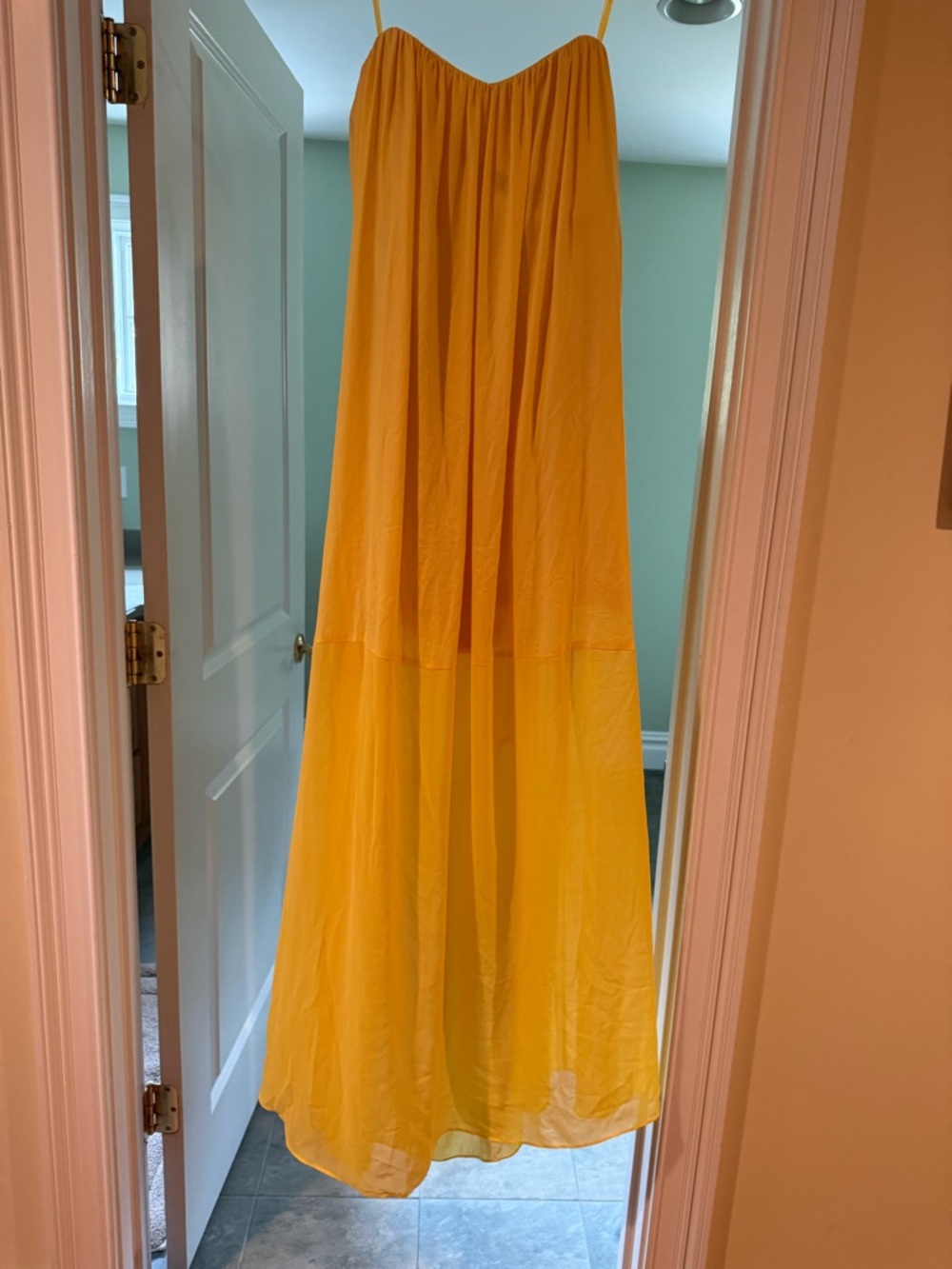 BCBG Maxazria Strapless yellow dress